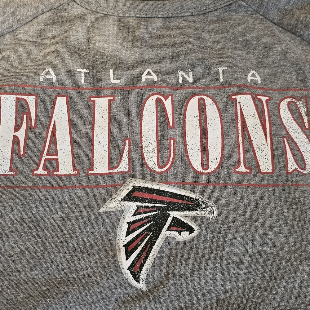 Atlanta Falcons Women’s Sweatshirt 2XL NFL Team Apparel Gray Pullover - Picture 4 of 12